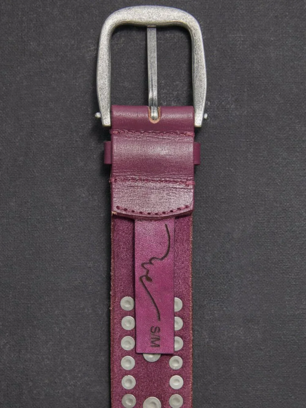 🆕 FREE PEOPLE We The Free Sola Stud Belt / Rare Plum